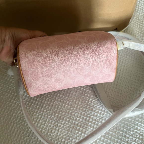 Coach MINI  Pink and Tan Satchel - Picture 5 of 5